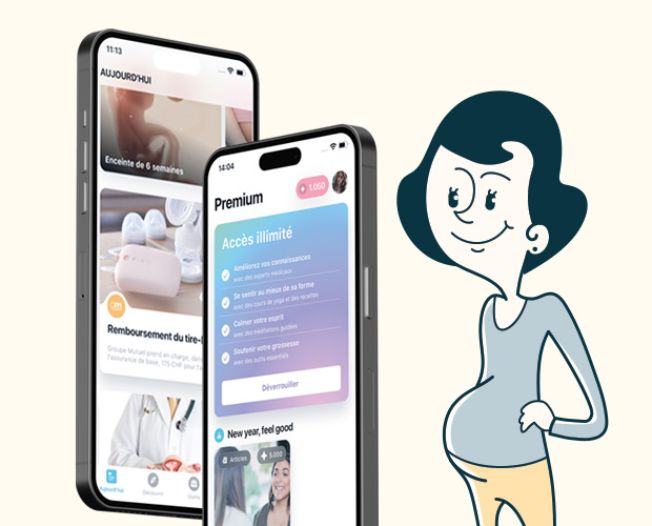 Santé des femmes - Le Groupe Mutuel offre un accès Premium à l’application Grossesse+